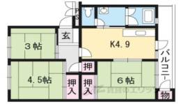 醍醐石田団地4棟間取り図面