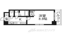 ベラジオ五条堀川２間取り図面