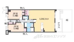 ヴィルヌーブ大津膳所間取り図面
