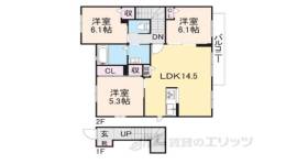 シャーメゾン山崎Ｂ棟間取り図面