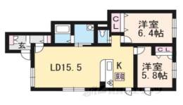 プラッツ上高砂Ｂ棟間取り図面