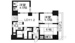 フィエルテ四条烏丸シュッド間取り図面