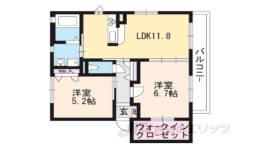 シャーメゾン田内Ｃ棟間取り図面