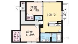 京洛舎岩倉Ａ棟間取り図面