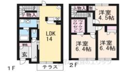 京洛舎岩倉Ｃ棟間取り図面
