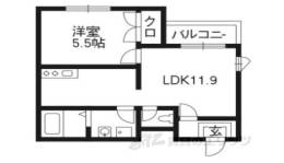 Ｍａｉｓｏｎ　ｄｅ　Ｍａｒｉ　北白川間取り図面
