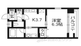 ベラジオ京都鴨川２間取り図面