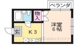 衣笠コーポ梛間取り図面