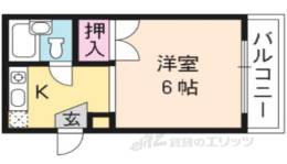 衣笠コーポ梛間取り図面