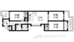 ライオンズマンション烏丸西306間取り図面
