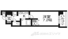 プレサンス京都四条烏丸クロス間取り図面