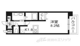 プレサンス京都駅前千都間取り図面