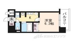 アクロス京都西大路４０１号室間取り図面