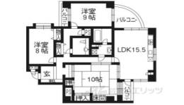 ＫＢコンフォート三条間取り図面
