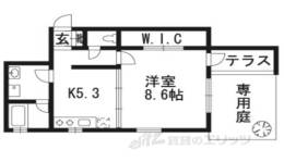 ベラジオ京都鴨川２間取り図面