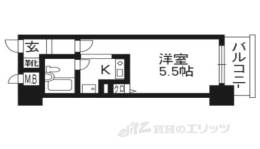 エスリード四条河原町709間取り図面