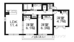 エーデルコート北泉間取り図面