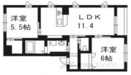 シャーメゾンＵＮ（Ｂ棟）間取り図面