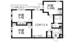 グリーンヒル下鴨本通間取り図面