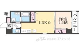 ビクトワール西大路御池間取り図面