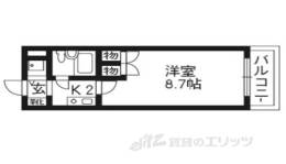 ｱｸｼﾙｺｰﾄ京都二条ｳｴｽﾄ703間取り図面