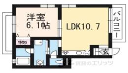 ブローニュ府庁前間取り図面