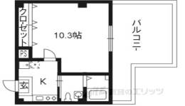 フラッティ円町北間取り図面