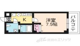 フラッティ円町北間取り図面