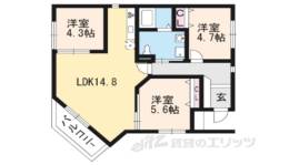 PARK HILLS OYAKE VILLA 4間取り図面