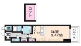 メディナ西大路駅前間取り図面