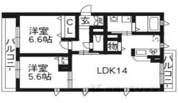 サンセール桃山間取り図面