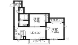 シャーメゾンF川西間取り図面