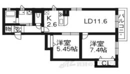 シャーメゾンF川西間取り図面