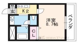 Ｕｎ　Ｃａｓｔｅｌｌｏ　二条間取り図面