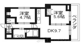 プリオーレリベルタ桂Ａ間取り図面