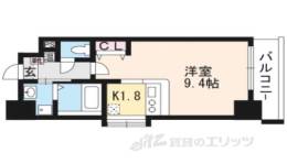 イクスコート大津駅前間取り図面