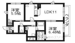 シャーメゾン神川間取り図面