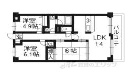コスモ聖護院間取り図面