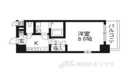 エスリード烏丸五条駅前間取り図面