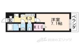 クレール北白川間取り図面