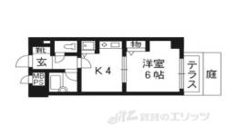 ライオンズマンション五条大宮２間取り図面