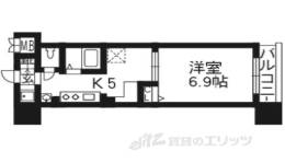 エステムコート京都河原町プレジール間取り図面