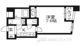 ベラジオ祇園鴨川間取り図面
