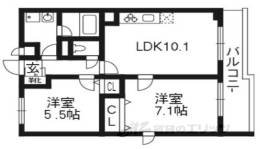 エスポアール西大路間取り図面