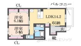 サンガーデン一橋Ａ棟間取り図面