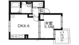 プリオーレリベルタ桂Ｂ間取り図面