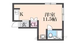 クゥアトル京都２間取り図面