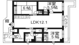 コティ横木間取り図面