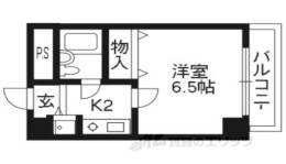 ライオンズマンション四条烏丸間取り図面