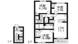 ドゥエール洛北間取り図面